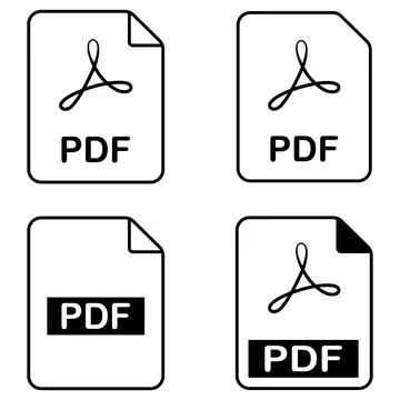 PDF icon design Stock-Illustration