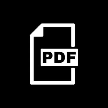 The PDF icon. File format symbol. Flat Stock Illustration