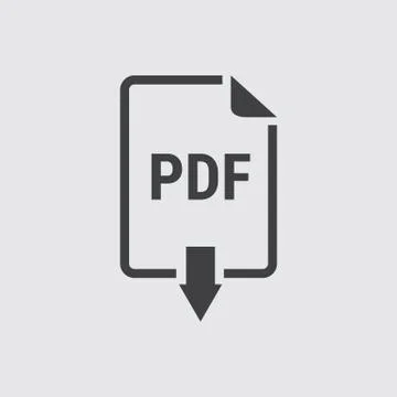 PDF Icon, PDF Icon Vector. Stock Illustration