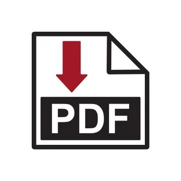 PDF  icon. vector design Stock Illustration