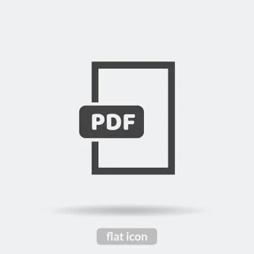 Pdf icon, Vector is type EPS10 Stock Illustration