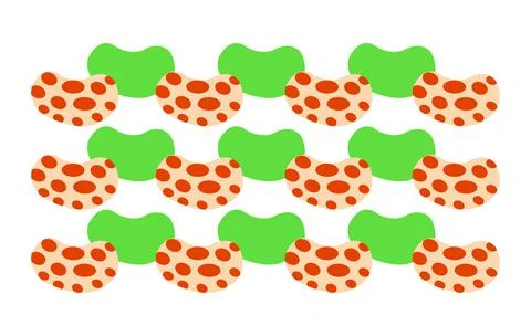 Pea beans background Stock Illustration