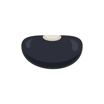 Pea kidney bean icon flat isolated Stock Illustration
