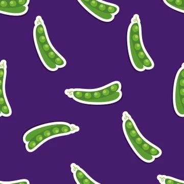 Pea pattern. seamless texture Stock Illustration