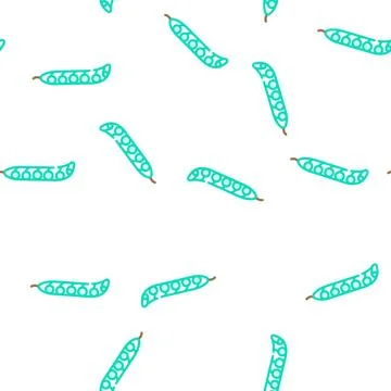 Pea plant healthy vector seamless pattern Ilustración de archivo