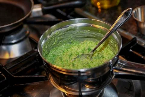Pea puree Foto stock