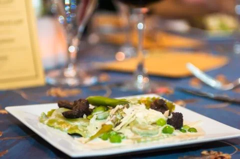 Pea salad Foto stock