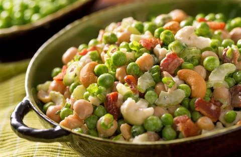 Pea salad Stock Photos