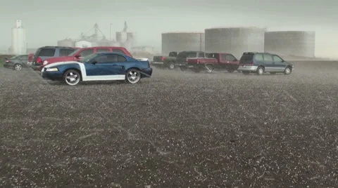 Pea Sized Pelting Video stock 54756038