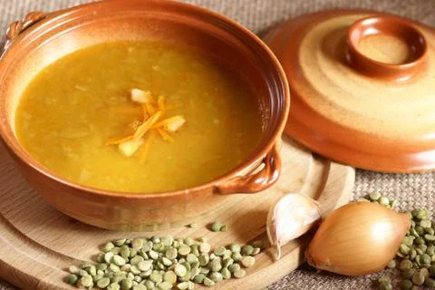 Pea soup Foto stock