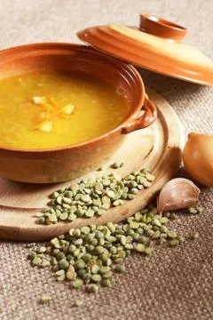 Pea soup Foto stock