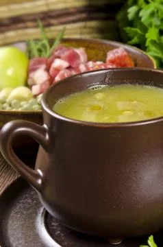 Pea soup Stock Photos