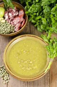 Pea soup Stock Photos