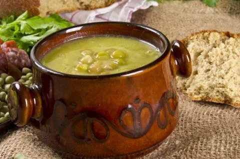 Pea soup Stock Photos