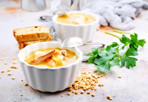 Pea soup Stock Photos