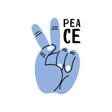 Peace affirmation card Stock Illustration