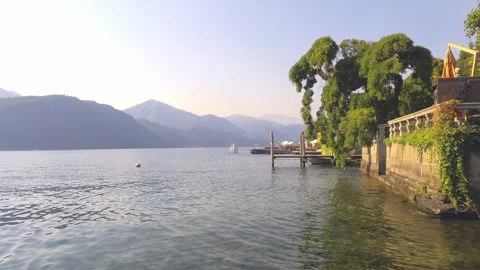Peace and Tranquility on Lake Orta, Italy Stock Footage 339249147
