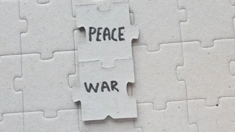 Peace and war. Stock Footage 304631067