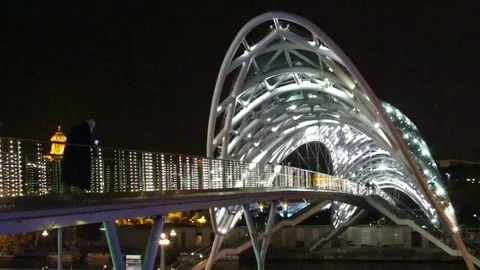 Peace Bridge in Georgia Stock Footage 99822138