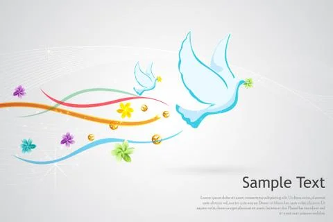 Peace card Stock Illustration