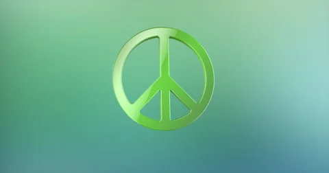 Peace Color 3d Icon Stock Footage 67684022