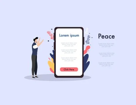 Peace day illustration vector design for day of peace event vector Stock Illustration