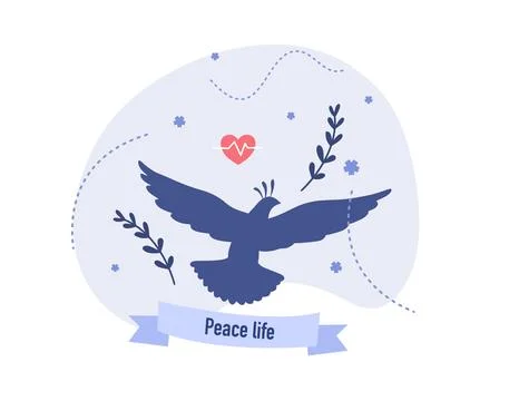 Peace day illustration vector design for day of peace event vector Stock Illustration