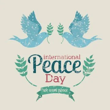 Peace design over beige background vector illustration Ilustração Stock