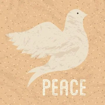 Peace design over pettern  background vector illustration Ilustração Stock