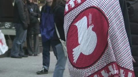 Peace Dove Sign Stock Footage 10683472