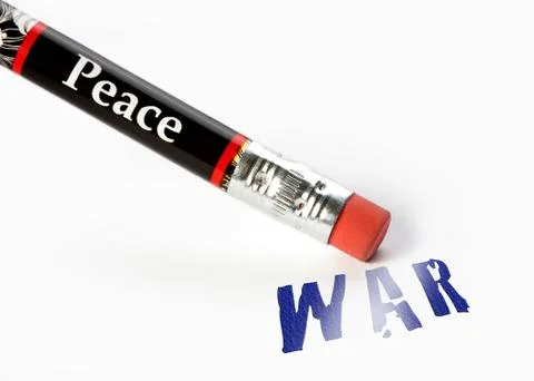 Peace erase war Stock Illustration
