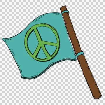 Peace Flag Stock Illustration