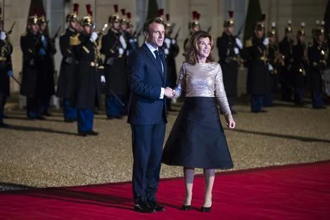 Peace Forum's dinner at Elysee Palace in Paris, France - 11 Nov 2019 Stock Photos