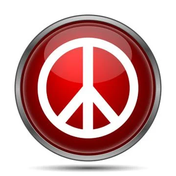 Peace icon. Internet button on white background.. Stock Illustration