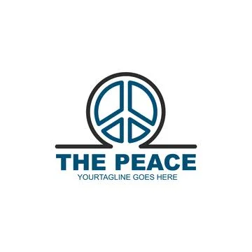 Peace icon vector illustration design template Stock Illustration
