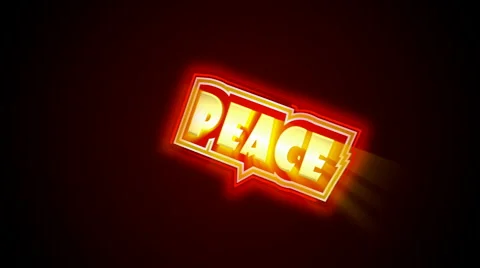 Peace Label Stock Footage 1215641