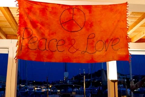 Peace &amp; love Stock Photos