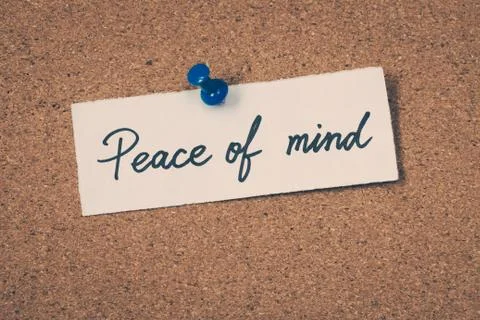Peace of mind Foto stock