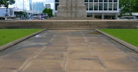 Peace monument of The Glorious Dead in Hong Kong Stock Footage 80694827