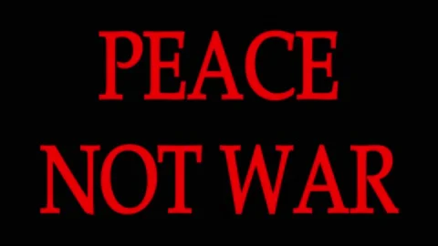 Peace Not War Stock Footage 213012727
