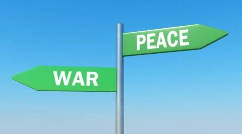 Peace or war Stock Illustration