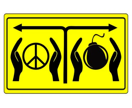 Peace or War Stock Illustration