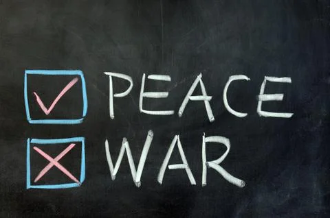 Peace or war Stock Photos