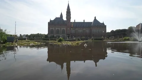Peace Palace Garden Stock Footage 137022553