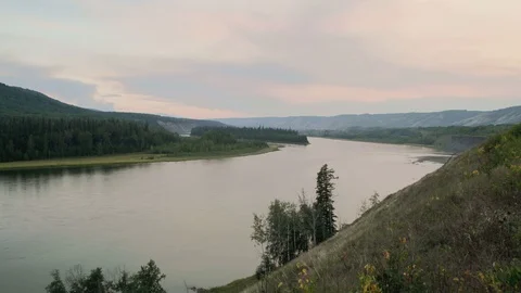Peace River Sunset - time lapse Vidéo 88441715