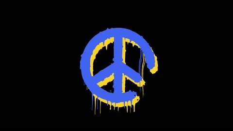 Peace Sign Animation. No War Concept 動画素材 236328718