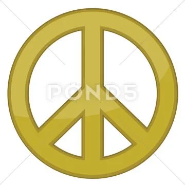 Peace sign illustration design Stock Illustration