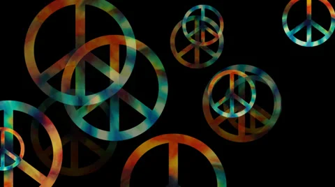 Peace symbol animation background Stock-Footage 35799006
