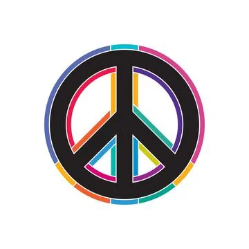 Peace symbol vector icon design Stock Illustration