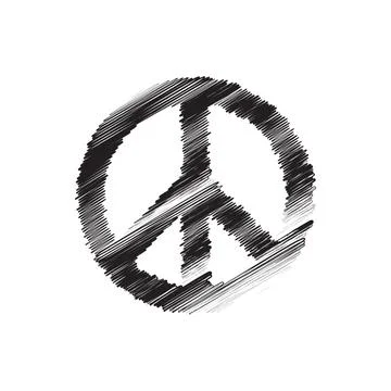 Peace symbol vector icon design Stock Illustration